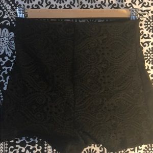 Black high waisted shorts